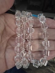 Vintage Brillant Crystal 24 In Necklace