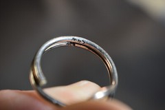 0.925 STERLING Ring N.65 *SIGNED*