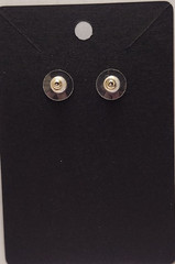 Vintage Dangle Circle Hoop Earrings Pierced- GoldTone Lightweight