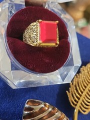 Vintage Jewelry Mixed Jewelry Lot Brooch, Earrings & Ring