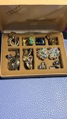 Vintage Clip-On and Screw-Back Earring Lot with Enamel Pin