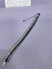 WACHENHEIMER ANTIQUE STERLING SILVER ART DECO DIAMONBAR BRACELET JUST LOVELY!!