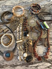 Jewelry Costume Vintage Mix necklaces bracelets Earrings
