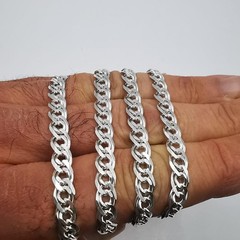 Vintage 9.65″ Sterling Silver 925 Chain Signed 25.03g 0.6cm Width Collectible