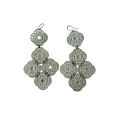 Bohemian Pierced Earrings Drop Dangle Chandelier Vintage 89694