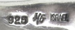 BIG HAGIT GORALI ISRAEL STERLING CUFF BRACELET, 6 1/2 INCHES WEARABLE, 42 GRAMS