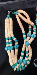 Vintage Blue Jewelry Lot Statement Necklaces Bracelets Working Watch 15 Pc