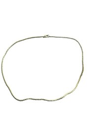 Vintage Silvertone Chain Necklace Spring Ring Clasp 16 inches Long