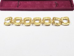 Camrose and Kross Jacqueline Kennedy JBK Blue Rhinestone Chain Link Bracelet COA