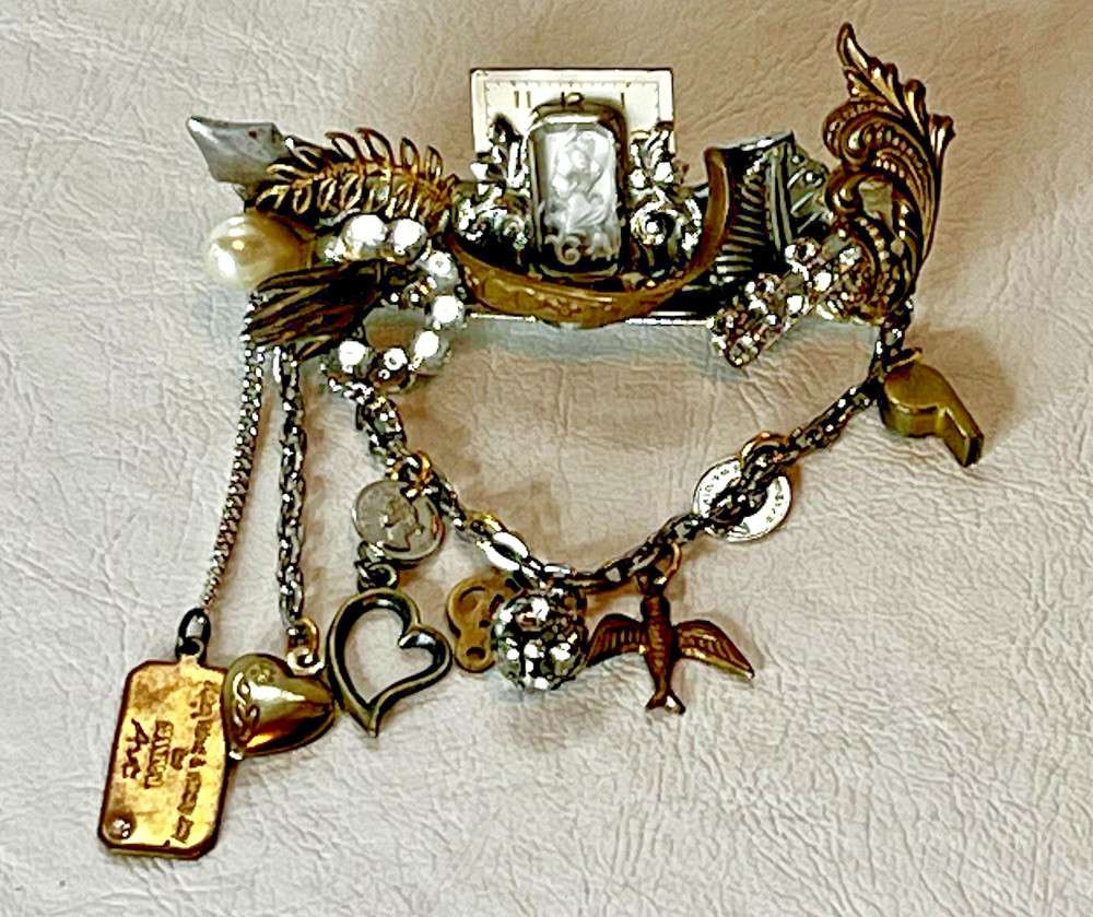 John Wind Hilary Jay For Maximal Art Deco Art Brooch Vintage