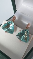 Vintage 1990-s 14 Ct Rolled Gold Peridot Earrings – Hallmarked 585 RG