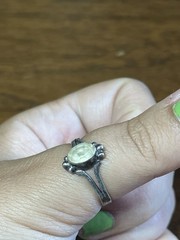 vintage sterling silver citrine ring size 8.75