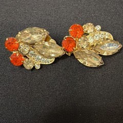 Vintage Signed Eisenberg ICE Brooch Pin & Clip Earrings – Original Box -stunning
