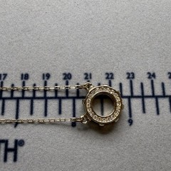 Vintage Gold Tone Glass Charm Rhinestone Halo Pendant Necklace Adjustable Chain