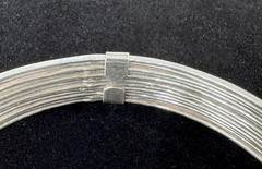Vintage 950 Silver Multi Wire Cuff Bracelet