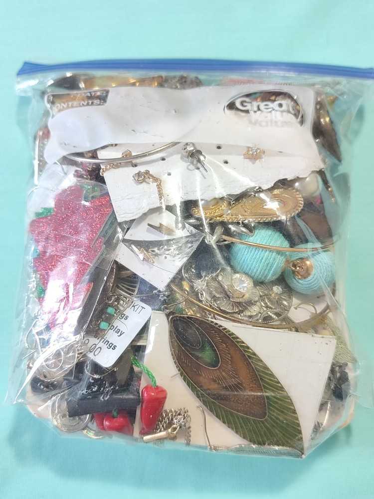 Vtg Mod Paired & Single Earrings Mixed Lot Sell Craft Wear Resale Up Cycle Etsy
