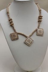 Handcarved rare find Buffalo Bone Necklace Bone jewelry necklace Boho Rustic