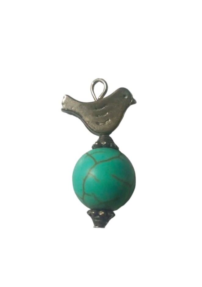 Vintage ball toriquse Tourquise stone pendant