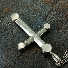 Georg Jensen Andreas Mikkelsen Cross Pendant Necklace 261B Silver 925 Vintage