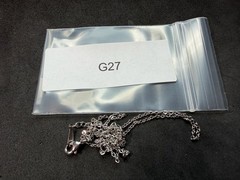 2.04g Vintage Sterling Silver 925 Oval Cable Chain Necklace 18 in M