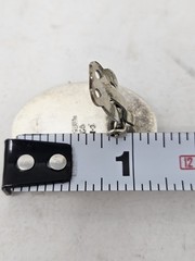 Oval Sterling Silver Sarah Coventry Styled Clip On Earings