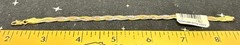 Vintage Sterling Silver Tri-Color Braided Bracelet Chain 6″ Italy 3.7 Grams KC