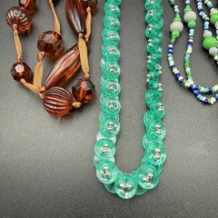 Vintage Necklaces Lot of 9 Beads Plastic Lucite Costume Jewelry