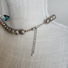 Vintage Multi-Strand Turquoise Chip Statement Necklace | 18–20″ Adjustable