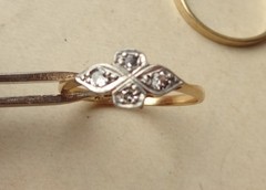 Vintage Style Art Deco Ring Lab Created Diamond Wedding Band In 925 Silver Ring