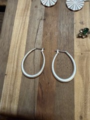 Vintage Costume Earring Lot Mixed Stud Hoop Dangle Rhinestone Gold Silver