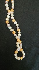 Vtg Multi Color Pearl Necklace 17 In