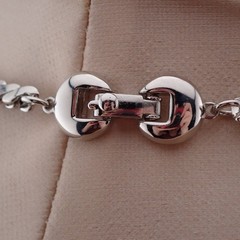 Monet Lariat Slide Silver Tone Cobra Filigree Dangle Ball Adj to 20″ Necklace