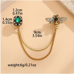 BROOCH-Exquisite Hollow Bee Pearl Rhinestone Brooch