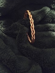 Braided Pure Vintage Copper Cuff Bracelet / Arthritis Carpal Tunnel Bracelet