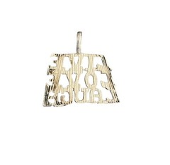 Vintage Sterling Silver “Live Love Laugh” Pendant Charm .5 x .5 Inches 1.5 Grams