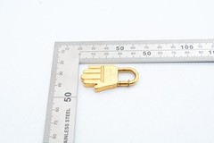 HERMES Rare 2002 “Annee de la Main” Hand Padlock Charm Lock Used Auth 4072