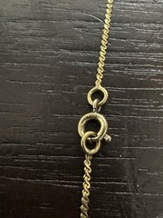 Vintage 12K Gold Filled Twisted Prince of Wales Chain Necklace 16.5″ 1mm 1.1g