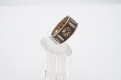 Vintage Sterling Silver 925 Ring Band Size 7.5 9mm