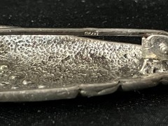 Vintage Marcasite Brooch Geometric Art Deco Revival 925 Sterling Silver 10.5g