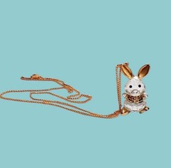 Vintage Swarovski Crystal Memories Bunny Rabbit Pendant/Necklace SEE DESCRIPTION