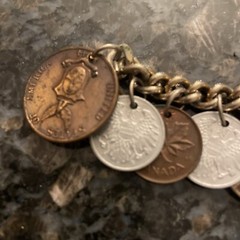 Vintage 1940s & 1950s Coin Bracelet
