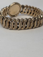 Daughters Of The American Revolution Expandable Sweetheart Bracelet Gold Tone