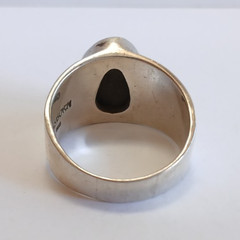 STARBORN STERLING SILVER TRILOBITE FOSSIL RING SIZE 11-1/2