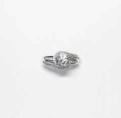 Sterling 1.50 CT TW CZ Engagement Wedding Ring – Size 6.75