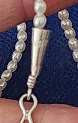 RARE & ELEGANT STRAND 2.5MM RICE PEARL NECKLACE (STERLING)