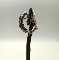Roberto Coin 18 Karat White Gold 0.24ctw Diamond Hoops