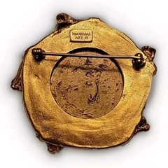 Maximal Art Steampunk Gold Tone Brooch Jewelry John Wind