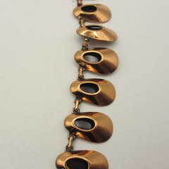 Vintage Renoir Necklace Black Inlay MCM 18 Inch