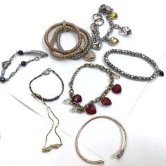 Vintage To Mod Heart Jewelry lot Love Retro Rockabilly locket 1+ pounds Coquette