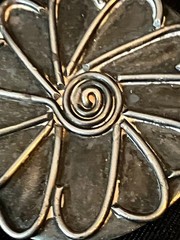 Vintage Silver Flower Power Brooch Artisan Studio Jewelry Tested 11g